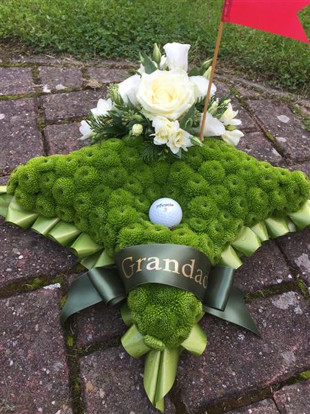 Putting Green Golf Funeral Tribute
